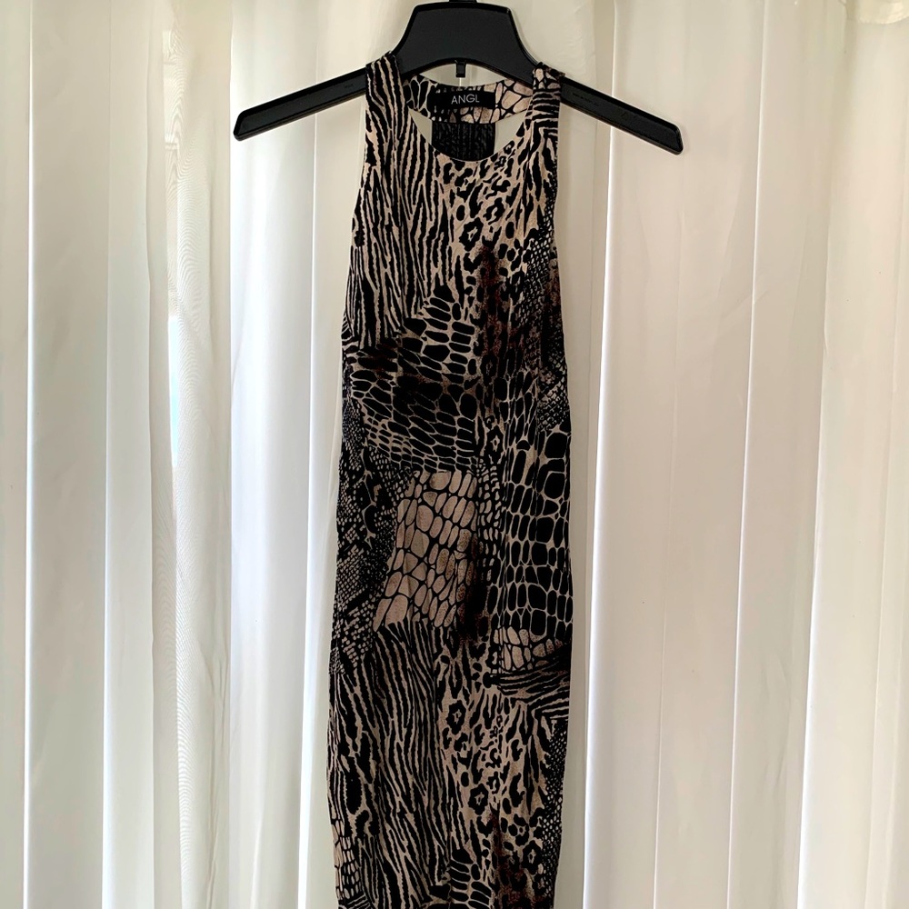 MIDI animal print dress from angl-only wore once